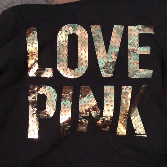 NWOT Pink Hooded zip up. Size small - Picture 3 of 3